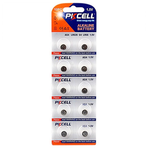 Батарейка PKCELL Super Akaline Button Cell AG4