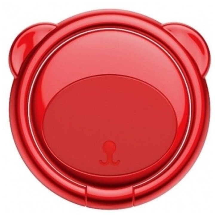 Baseus Подставка-держатель с кольцом Baseus Bear Finger Metal Ring Grip Stand Holder (SUBR-09) (Red)