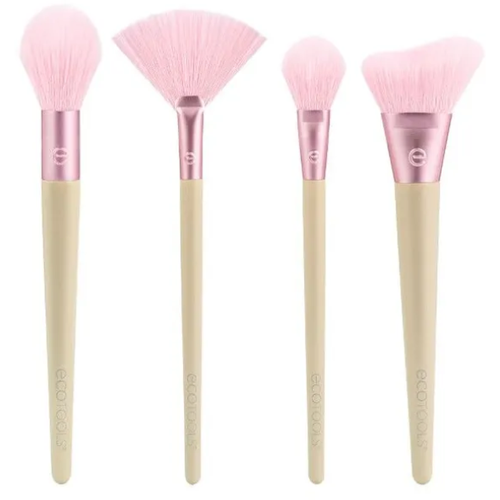 Набор кистей для макияжа EcoTools Elements Wind-Kissed Finish Kit, 4шт. Новинка ecotools luxe soft highlight brush