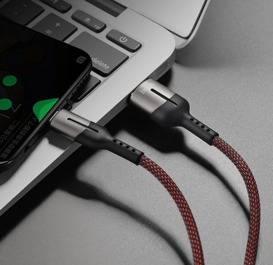 Кабель USB на Type-C 5A “U68 Gusto” быстрая зарядка и передача данных