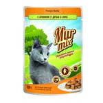 Влажный корм для кошек Murmix с кроликом, с дичью 100 г (кусочки в соусе) - изображение