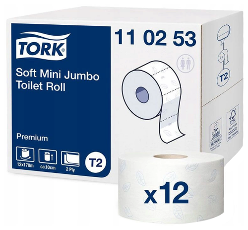 TORK Premium 110253 12 рул., белый