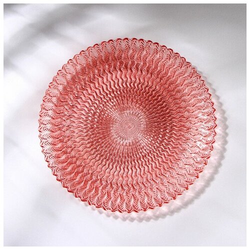 AKCAM Тарелка «Ретро Pinky», d=21 см, цвет розовый