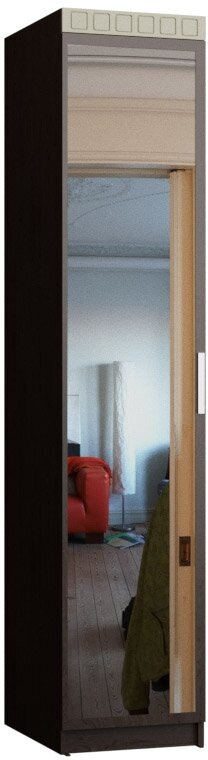 Пенал Вайгач с зеркалом корпус ЛДСП размер 200/44/46,6 - фотография № 2