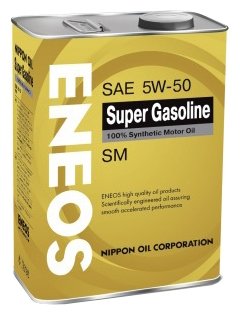 Синтетическое моторное масло ENEOS Super Gasoline SM 5W-50 4л