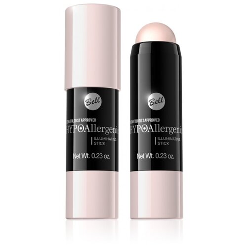 фото Bell Хайлайтер HypoAllergenic Illuminating Stick жемчужно-розовый