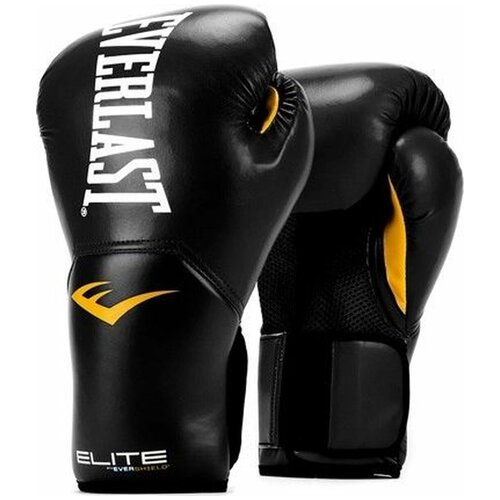 Боксерские перчатки Everlast Elite ProStyle, тренировочные, черный, вес 10 унций