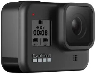 Экшн-камера GoPro HERO8 (CHDHX-801-RW), 12МП, 3840x2160, 1220 мА·ч, black edition