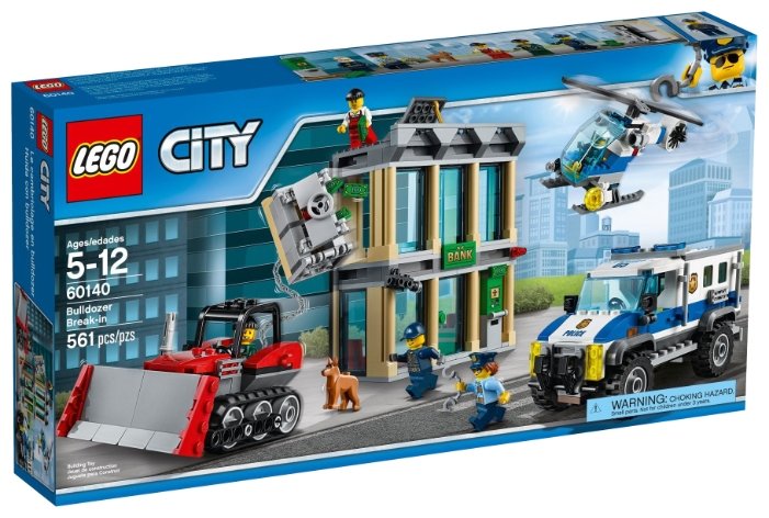 Конструктор LEGO City 60140 Ограбление на бульдозере, 561 дет.