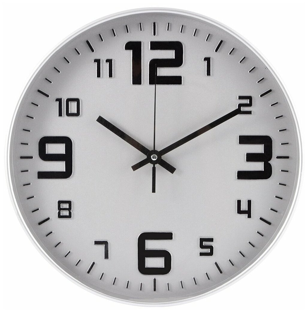 Часы настенные кварцевые ENERGY модель ЕС-150 белые (102252)