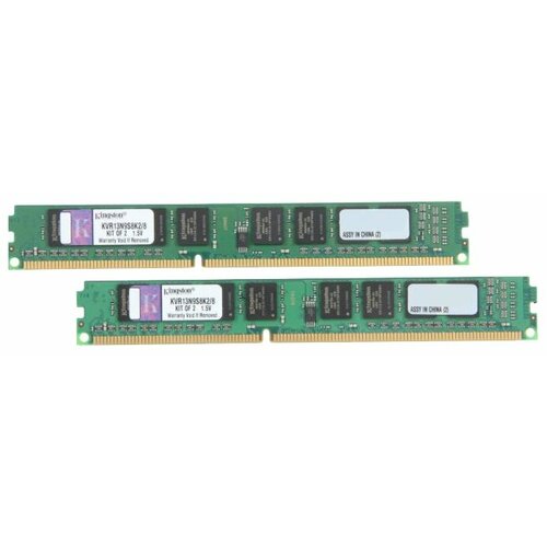 Оперативная память Kingston ValueRAM 8 ГБ (4 ГБ x 2 шт.) DDR3 1333 МГц DIMM CL9 KVR13N9S8K2/8 оперативная память adata 4 гб ddr3 1333 мгц dimm cl9