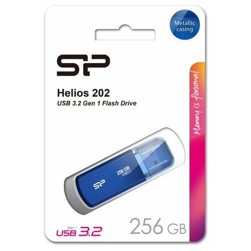 флешка usb silicon power power helios 202 32гб usb3 0 синий [sp032gbuf3202v1b] USB флешка 128Gb Silicon Power Helios 202 blue USB 3.2 Gen 1 (USB 3.0)