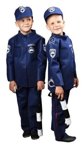 Игровой набор ПК Лидер ДПС 2 (штаны, куртка, кепка, жезл, наручники, удостоверение) (95857)