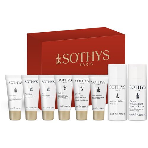 Sothys, Бьюти Бокс набор Anti Age Beauty Box для лица Базовый набор для путешествий sothys набор для ежедневного ухода за жирной кожей флюид 50 мл тоник 200 мл sothys oily skin