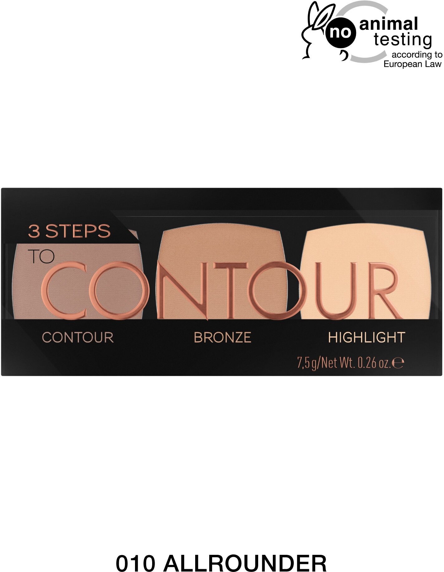 Catrice Палетка для макияжа: бронзеры и хайлайтер 3 Steps To Contour Palette (Catrice, ) - фото №5