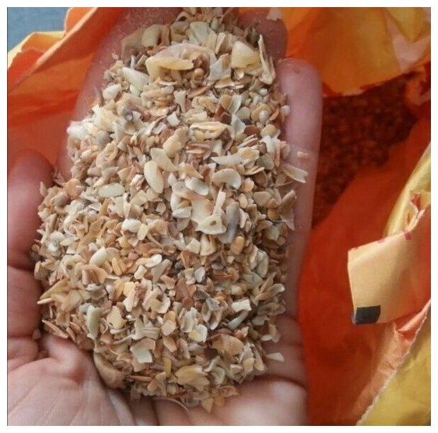 Минеральная кормовая добавка-премикс "Ракушка морская" 1 кг для улучшения качества яиц сельскохозяйственных птиц.