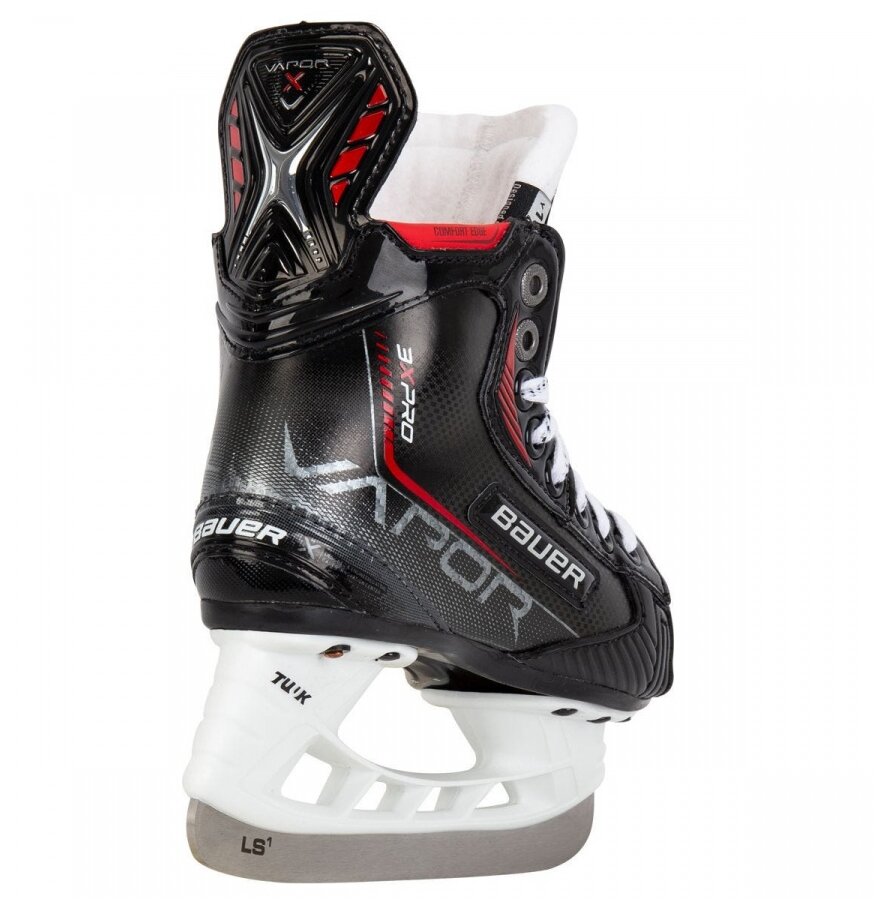 Хоккейные коньки Bauer Vapor 3X PRO Youth, р.Y10.0D, черный/красный