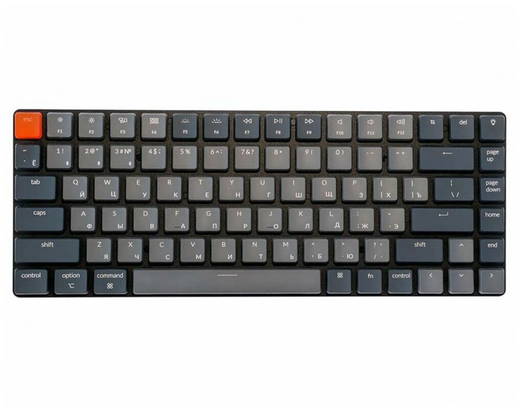 Keychron Беспроводная механическая ультратонкая клавиатура Keychron K3, 84 клавиши, RGB подсветка, Red Switch