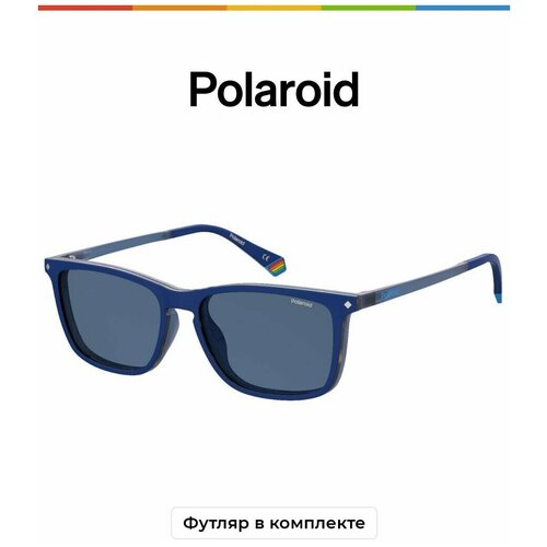 солнцезащитные очки polaroid polaroid pld 6139 cs pjp c3 pld 6139 cs pjp c3 синий Солнцезащитные очки Polaroid Polaroid PLD 6139/CS PJP C3 PLD 6139/CS PJP C3, синий