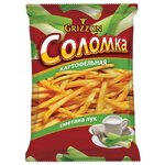 Соломка картофельная GRIZZON со вкусом сметаны и лука 80 г - изображение