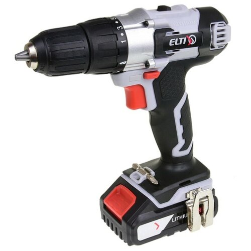 Аккумуляторная дрель-шуруповёрт ELTI ДА-18-2ЛС 18В 2Ач 28Нм 465000₽