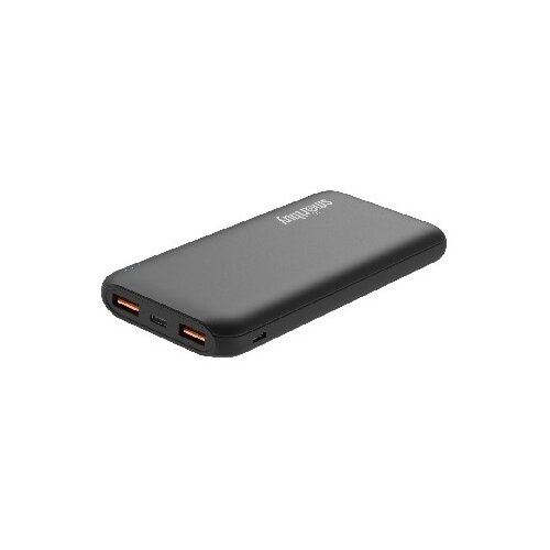 Портативный аккумулятор SmartBuy S-10000 Quick Charge, черный , 5-12 В, 2*USB, черный (1/50)