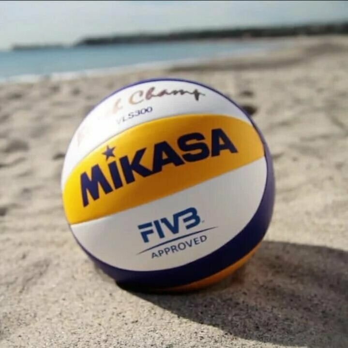 Мяч для пляжного волейбола Mikasa VLS300 . - фотография № 3