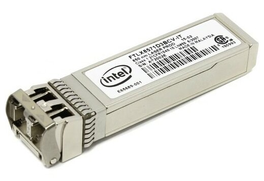  AOC-E10GSFPSR Intel 1G/10G Dual-Rate SFP+ Short Range Transceiver