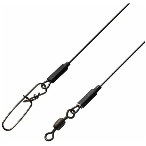 поводок стальной bft stiff jerkbait leader stainless 12 30см 2шт Поводок для рыбалки титановый BFT Stiff Jerkbait Leader Titanium 30см