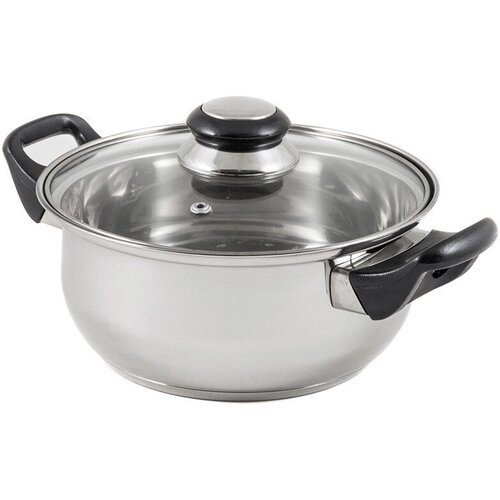 Кастрюля BAK-02 Alpenkok 2л нерж. ст. с крыш. пласт. руч. глянец