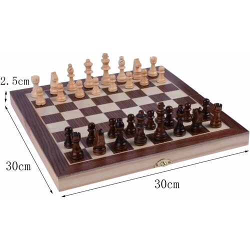 Магнитный Шахматы набор для детей и взрослых, деревянная шахматная доска, размер 30см на 30см