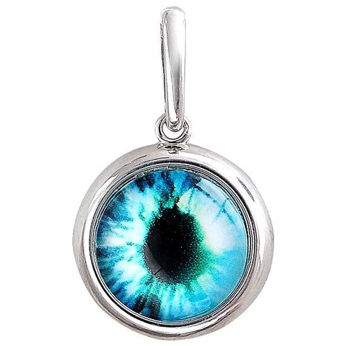 фото Подвеска со стеклом из серебра 01п252693-8 эстет