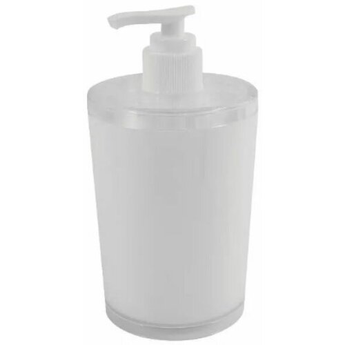 Дозатор для мыла для ванной 300 мл (17х8см) цвет белый