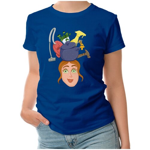 фото Футболка roly, размер m, синий