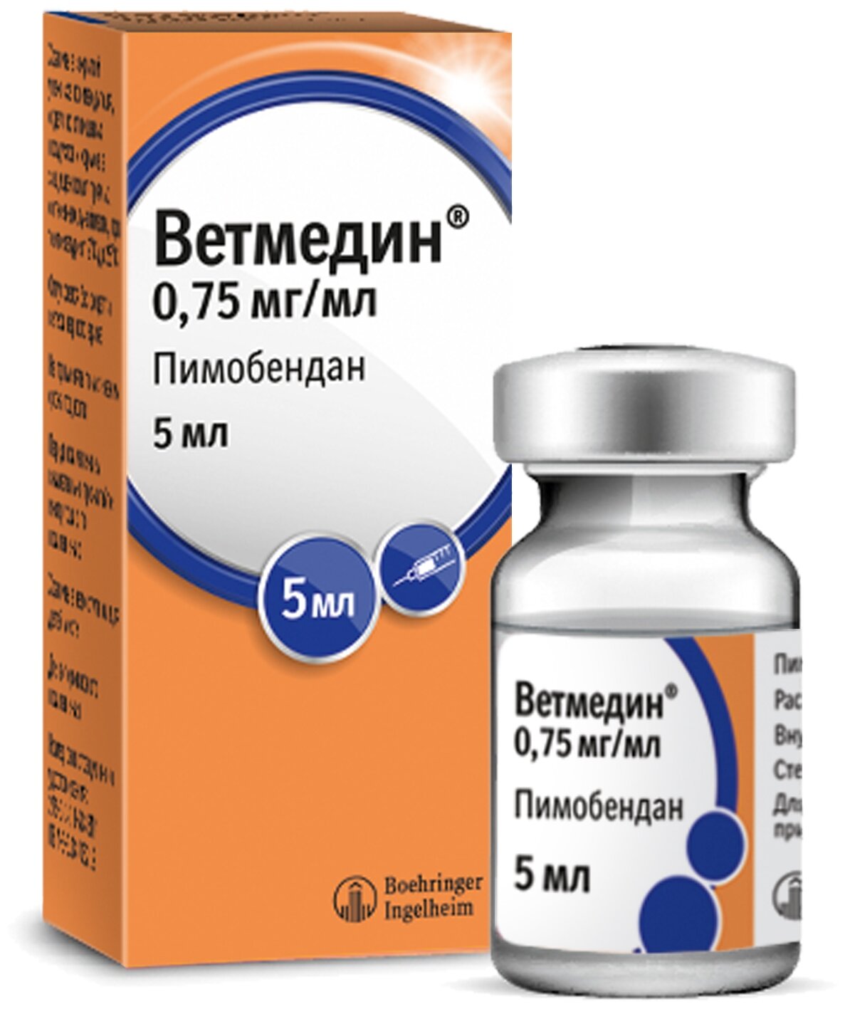 Инъекции Boehringer Ingelheim для инъекций 0,75 мг/мл, 5 мл