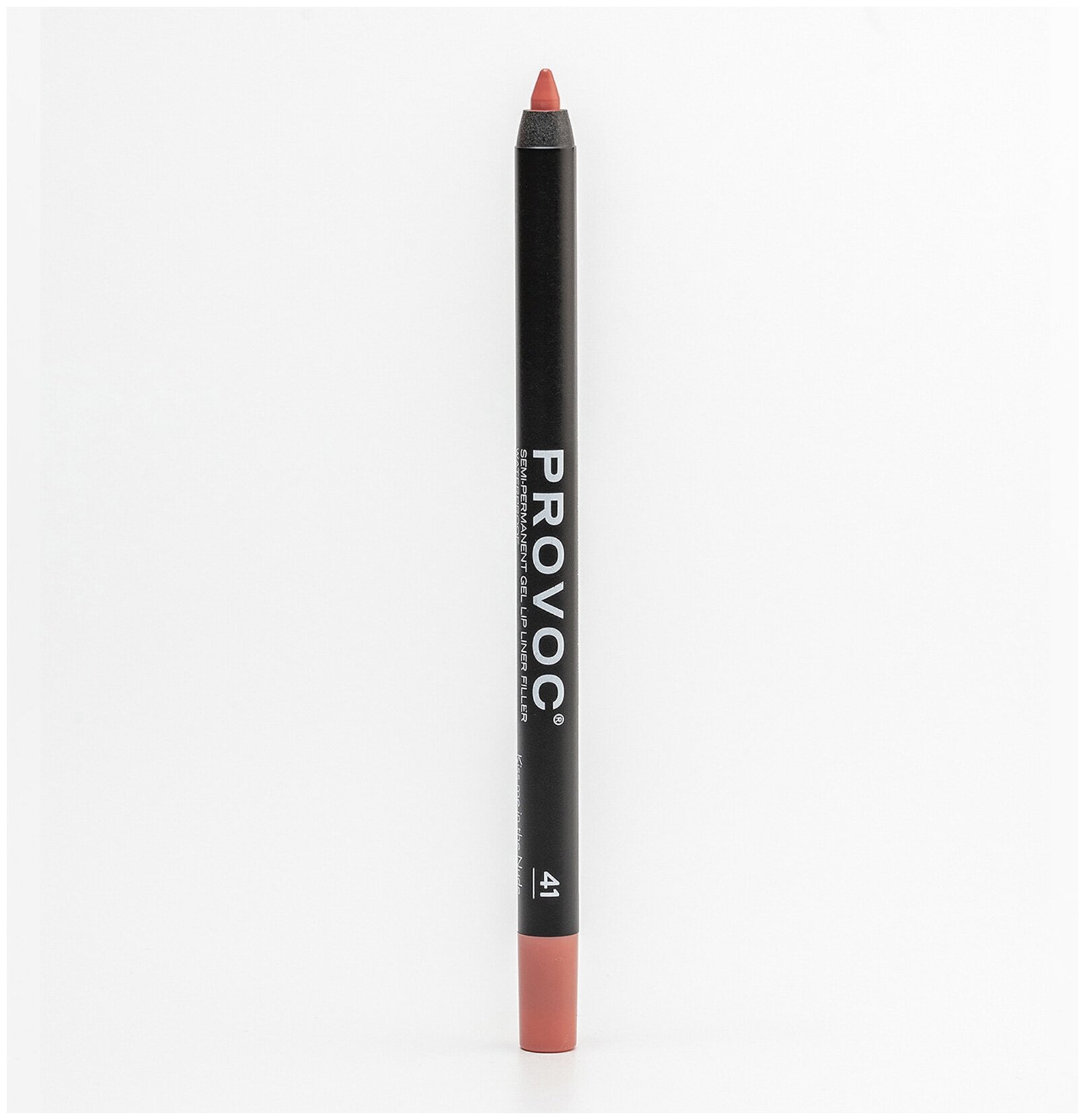 Provoc Gel Lip Liner 041 Kiss me in the Nude Гелевая подводка в карандаше для губ (цв. лососевый)