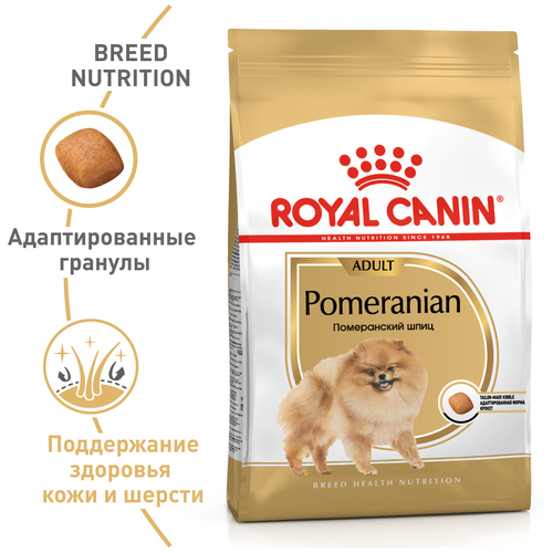 Сухой корм для собак породы Померанский шпиц Royal Canin Pomeranian Adult 1 уп. х 10 шт. х 500 г дом дизайн для кошек 33х33х40см померанский шпиц