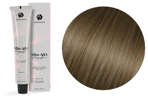ADRICOCO Miss Adri крем-краска для волос с кератином, 9.21 очень светлый блонд фиолетовый пепельный
