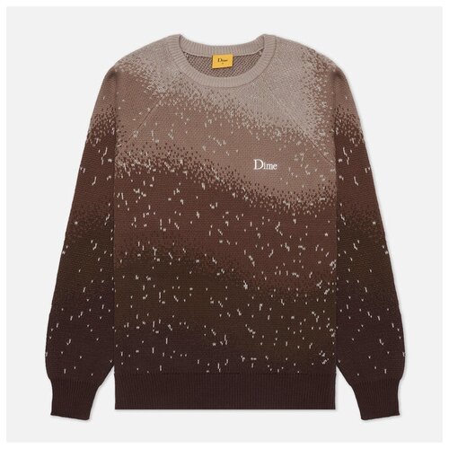 фото Мужской свитер dime dime magic heavy knit коричневый , размер xl