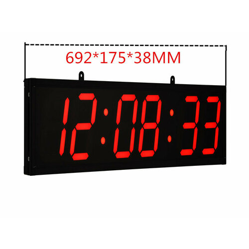 Часы clock factory, настенные, с дистанционным управлением, хронометраж красный, размер Европейский стандарт