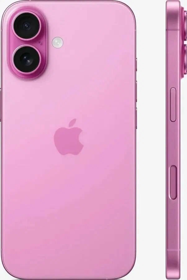 Смартфон Apple iPhone 16 256 ГБ, Dual: nano SIM + eSIM, розовый — фото 1