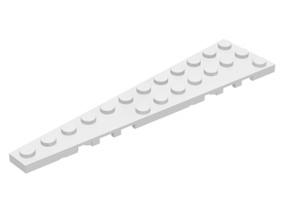 Wedge, Plate 12 x 3 Left, 47397 White N