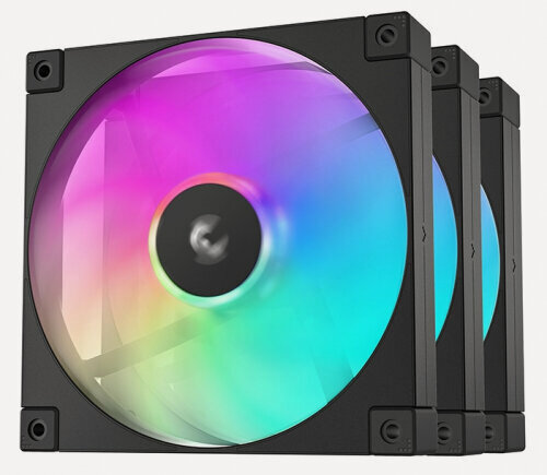 Изображение товара Вентиляторы для корпуса Deepcool FD12 ARGB-3 IN 1 3шт (R-FD12-BKAPN3-G)