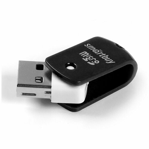 Картридер микро Smartbuy, USB 2.0 - MicroSD, 706 черный (SBR-706-K)