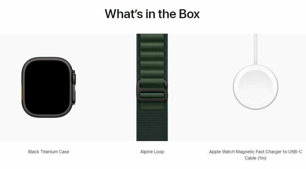 Умные часы Apple Watch Ultra 2 49 мм Titanium Case GPS + Cellular, black/dark green alpine loop(Не установлен Rustore) — фото 1