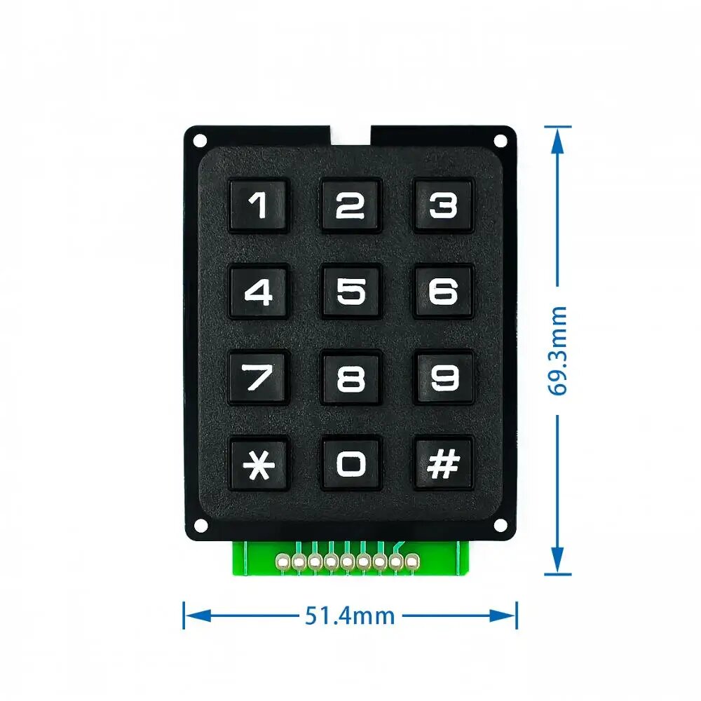 Матричная клавиатура Cuiisw 4x3 16 клавиш для Arduino
