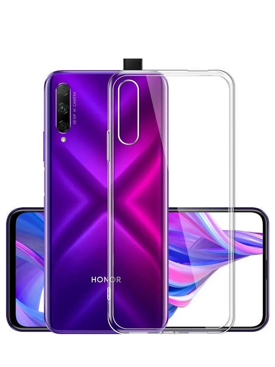 Чехол на Huawei Y9s P Smart Pro Honor 9X Pro прозрачный