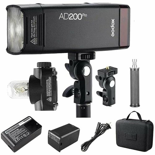 GODOX AD200 Pro AD200Pro 200Ws 24G Стробоскопическая вспышка 18000 HSS Speedlite Френеля Карманная вспышка Моноблок 24999₽
