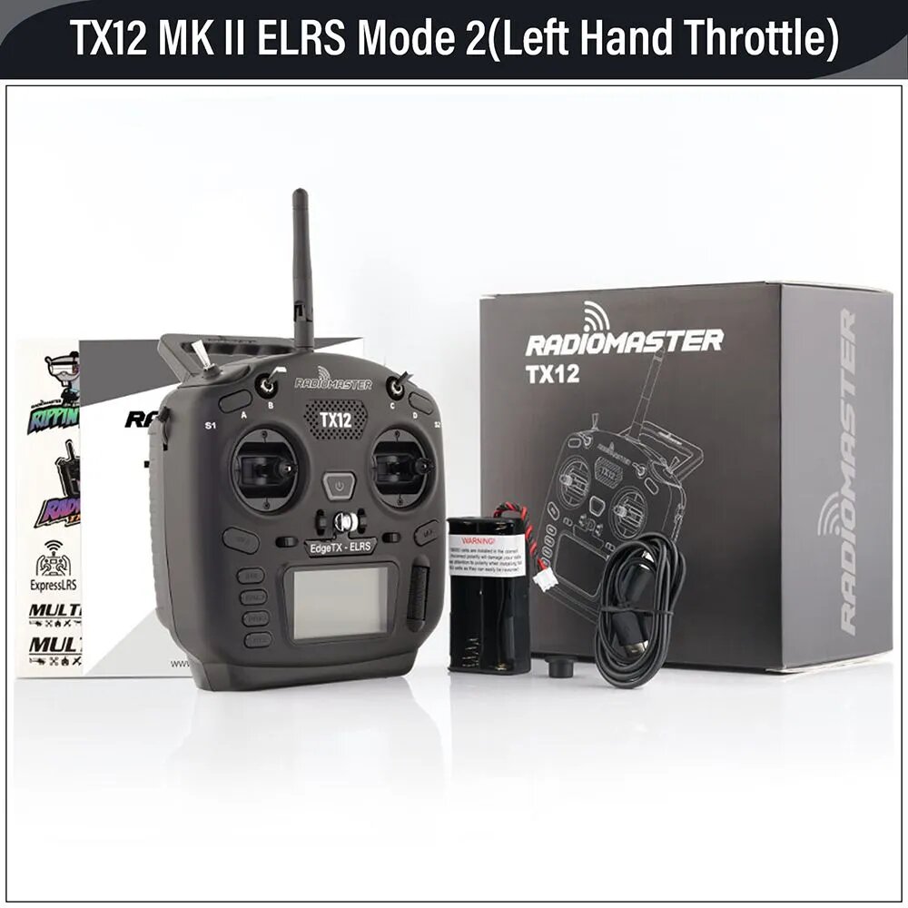 Радиомастер RADIO MASTER TX12 MK II ELRS M2 FCC с карданным подвесом Холла 2,4 ГГц