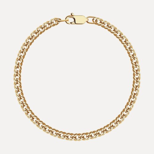 Изображение товара Браслет, серебро, 925 проба, золочение